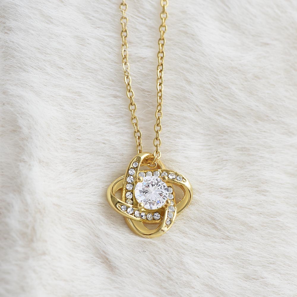 To Our Daughter Love Knot Necklace From Mom & Dad