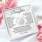 To My Daughter from Mom | Love Knot Necklace | Someday when the pages of my life end...