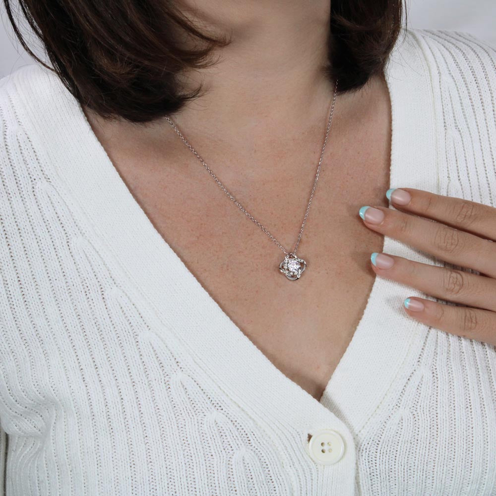[ALMOST SOLD OUT] To My Beautiful Wife | I Didn't Marry You So That I Could Live With You (Love Knot Necklace)