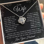 To My Wife from Your Husband | Love Knot Necklace | I may not be your first date..