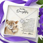 To My Daughter from Mom | Love Knot Necklace