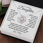 To My Daughter from Mom | Love Knot Necklace | Someday when the pages of my life end...