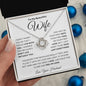 [ALMOST SOLD OUT] To My Beautiful Wife | I Didn't Marry You So That I Could Live With You (Love Knot Necklace)