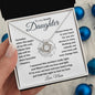 To My Daughter from Mom | Love Knot Necklace | Someday when the pages of my life end...