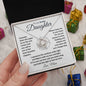 To My Daughter from Mom | Love Knot Necklace | Someday when the pages of my life end...