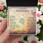 Personalized Granddaughter Love Knot Necklace From Grandma Grandpa Gigi Nana or Papa