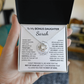 Personalized Bonus Daughter Necklace Gift | Stepdaughter Love Knot Jewelry