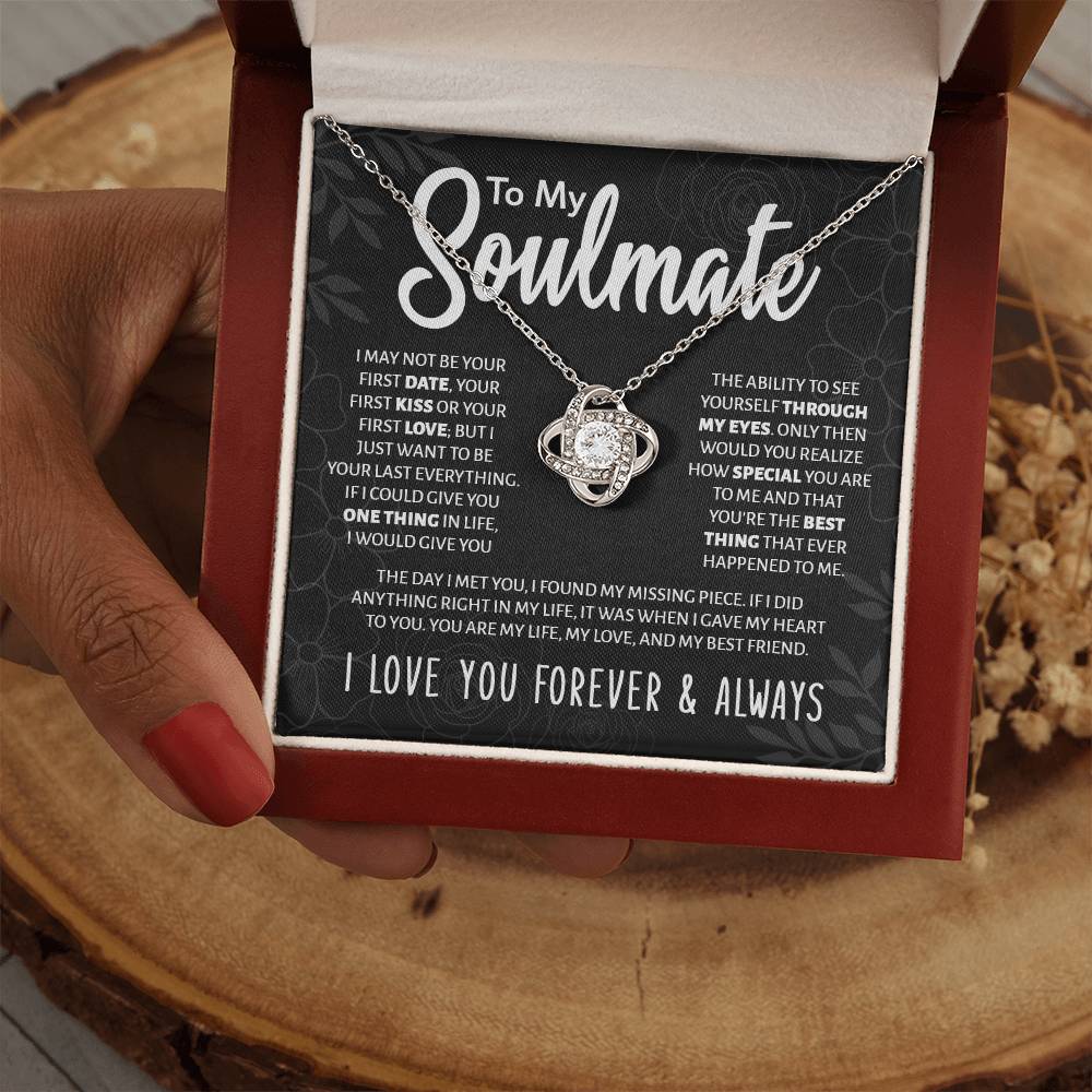 [Almost Sold Out] To My Soulmate | | My Love & Best Friend | Love Knot Necklace