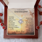 Personalized Granddaughter Love Knot Necklace From Grandma Grandpa Gigi Nana or Papa