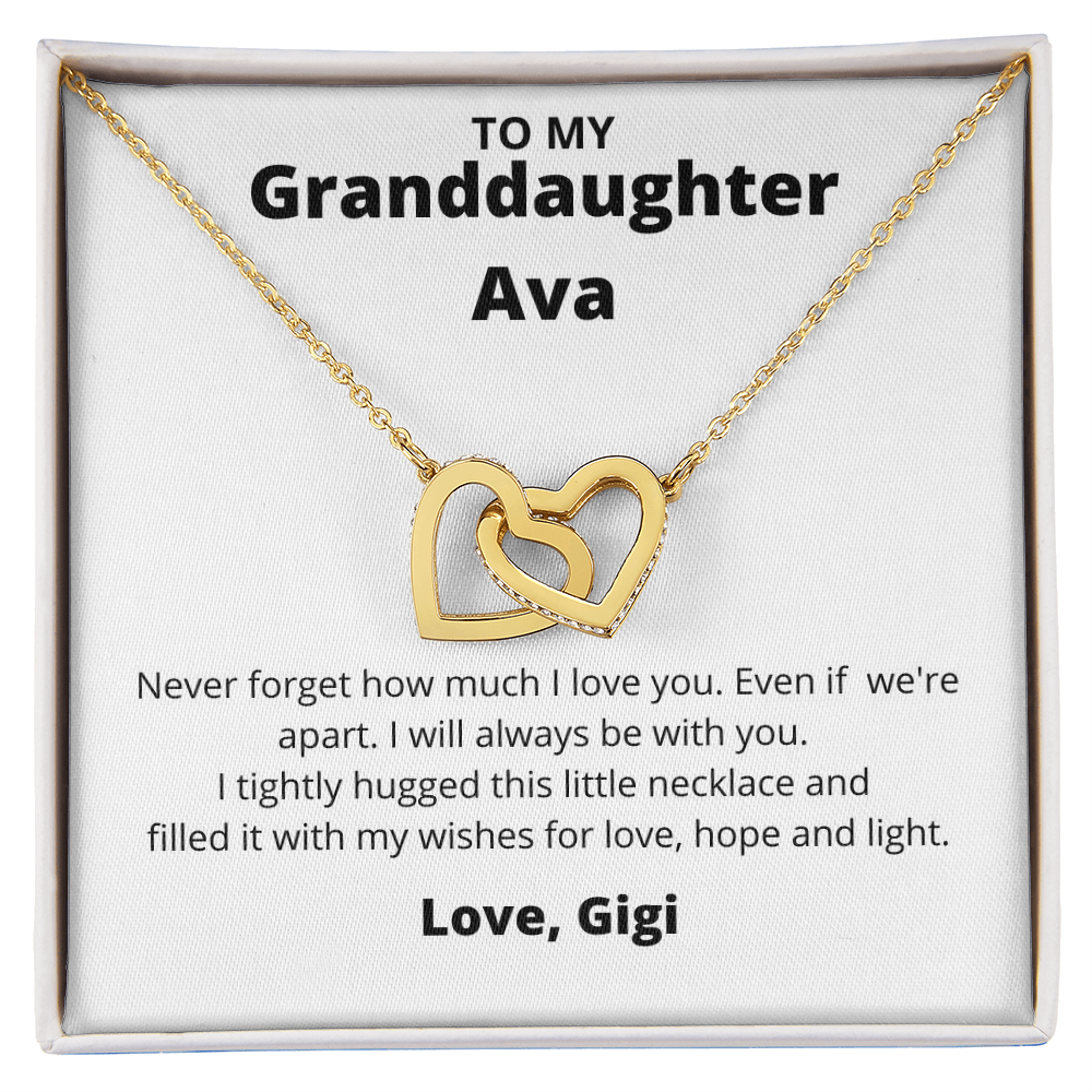 To My Granddaughter Ava from Gigi