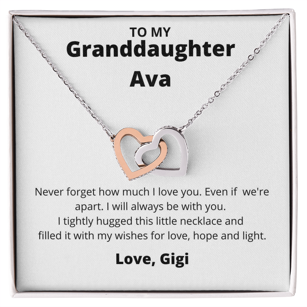 To My Granddaughter Ava from Gigi