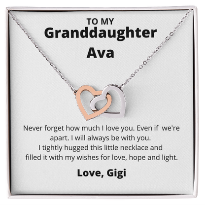 To My Granddaughter Ava from Gigi