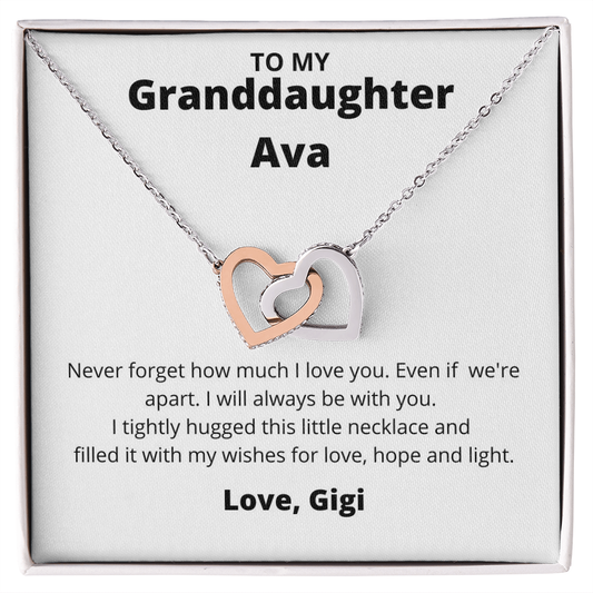 To My Granddaughter Ava from Gigi