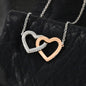 To My Daughter from Dad | Interlocking Hearts Necklace | I closed my eyes for but a moment.