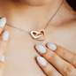 To My Daughter from Dad | Interlocking Hearts Necklace | I closed my eyes for but a moment.