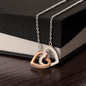 To My Daughter from Dad | Interlocking Hearts Necklace | I closed my eyes for but a moment.