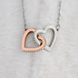 To My Granddaughter Interlocking Hearts Necklace, Gift From Grandma or Grandpa, Gigi or Papa