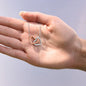 To My Granddaughter Interlocking Hearts Necklace, Gift From Grandma or Grandpa, Gigi or Papa