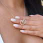 To My Daughter from Dad | Interlocking Hearts Necklace | I closed my eyes for but a moment.