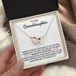To My Granddaughter Interlocking Hearts Necklace, Gift From Grandma or Grandpa, Gigi or Papa