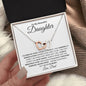 To My Daughter from Dad | Interlocking Hearts Necklace | I closed my eyes for but a moment.