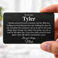 To My Son | I Turned Around For Just A Moment | Personalized Engraved Metal Wallet Card | Gift for Son