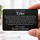 To My Son | I Turned Around For Just A Moment | Personalized Engraved Metal Wallet Card | Gift for Son