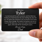 To My Son | I Turned Around For Just A Moment | Personalized Engraved Metal Wallet Card | Gift for Son