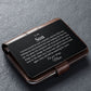 To My Son | I Turned Around For Just A Moment | Personalized Engraved Metal Wallet Card | Gift for Son