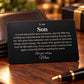 To My Son | I Turned Around For Just A Moment | Personalized Engraved Metal Wallet Card | Gift for Son