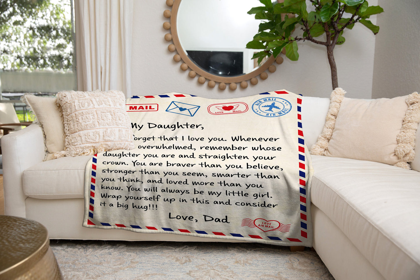 To My Daughter from Dad Blanket