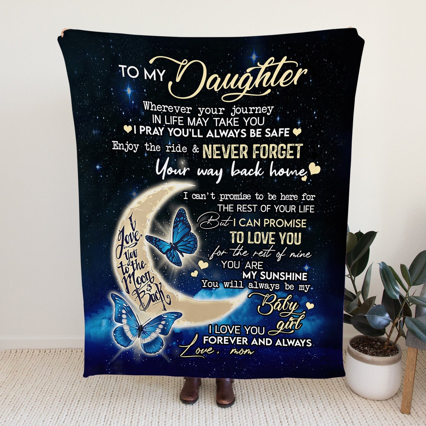 To My Daughter from Mom - Blanket