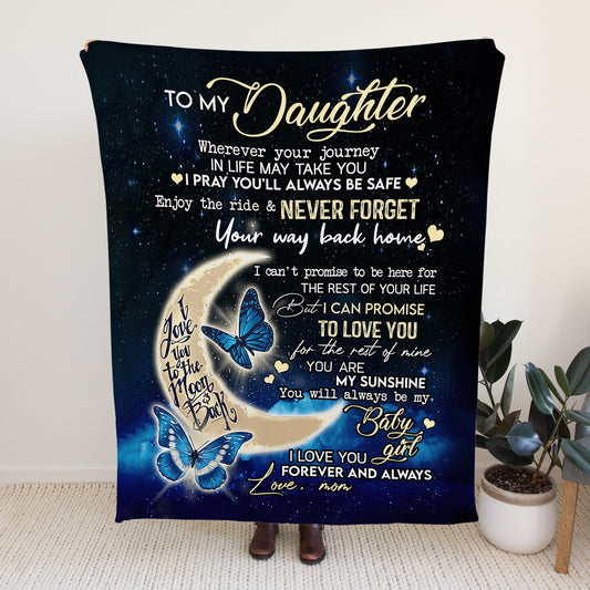 To My Daughter from Mom - Blanket