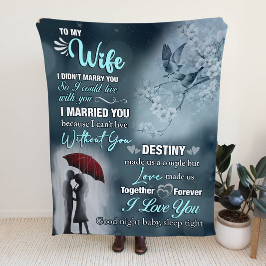 To My Wife - Cozy Plush Fleece Blanket