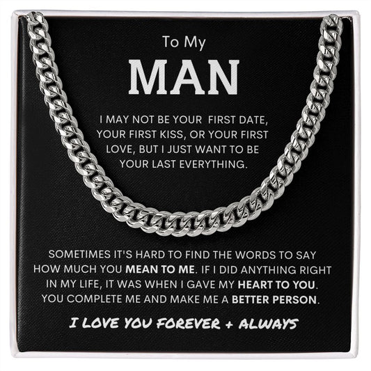 To My Man | Cuban Link Chain (Make the Perfect Gift)