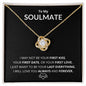 [ALMOST SOLD OUT] To My Soulmate |  Love Knot Necklace