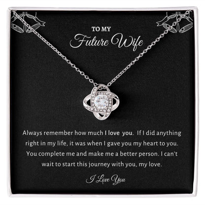 To My Future Wife | Love Knot Necklace