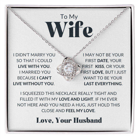 To My Wife from Your Husband | Love Knot Necklace