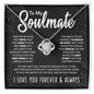 [Almost Sold Out] To My Soulmate | | My Love & Best Friend | Love Knot Necklace