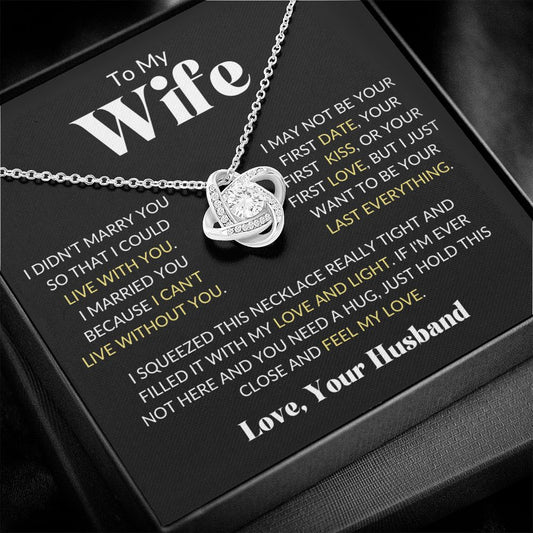 To My Wife from Your Husband | Love Knot Necklace