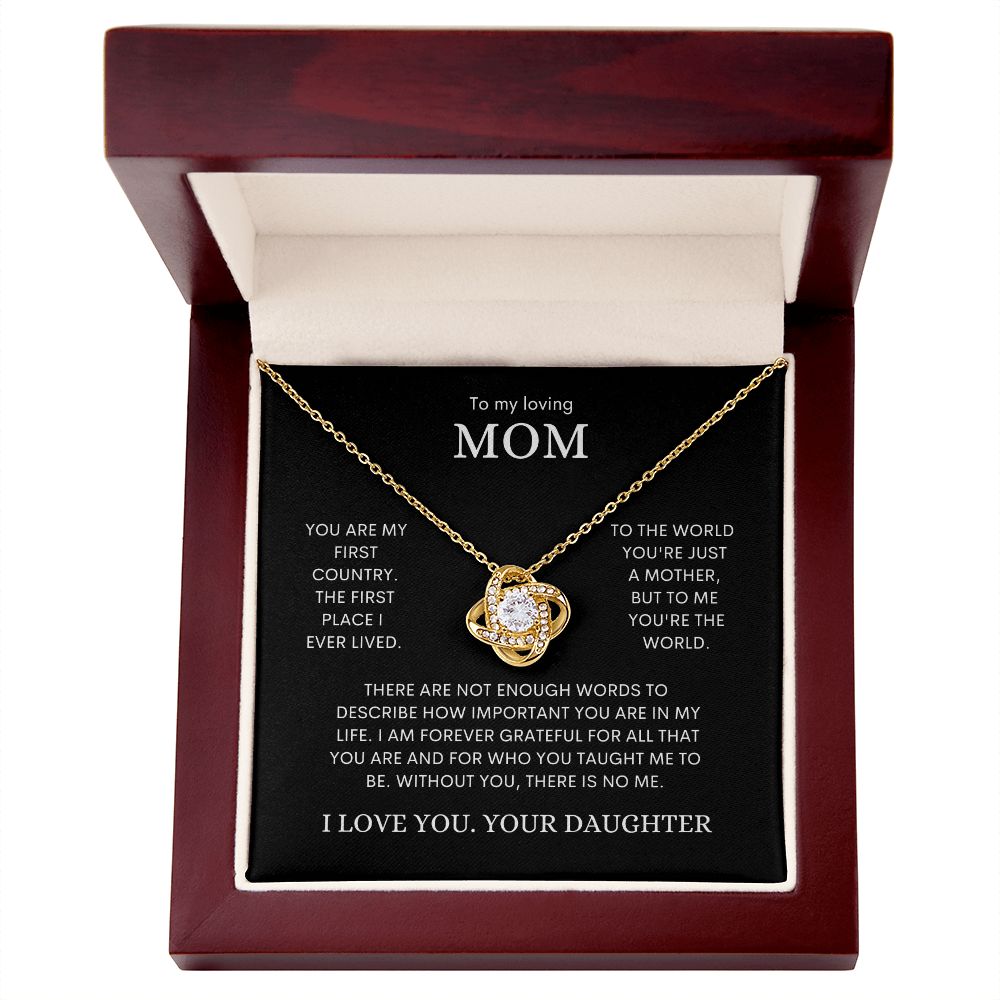 To Mom from Your Daughter | Love Knot Necklace
