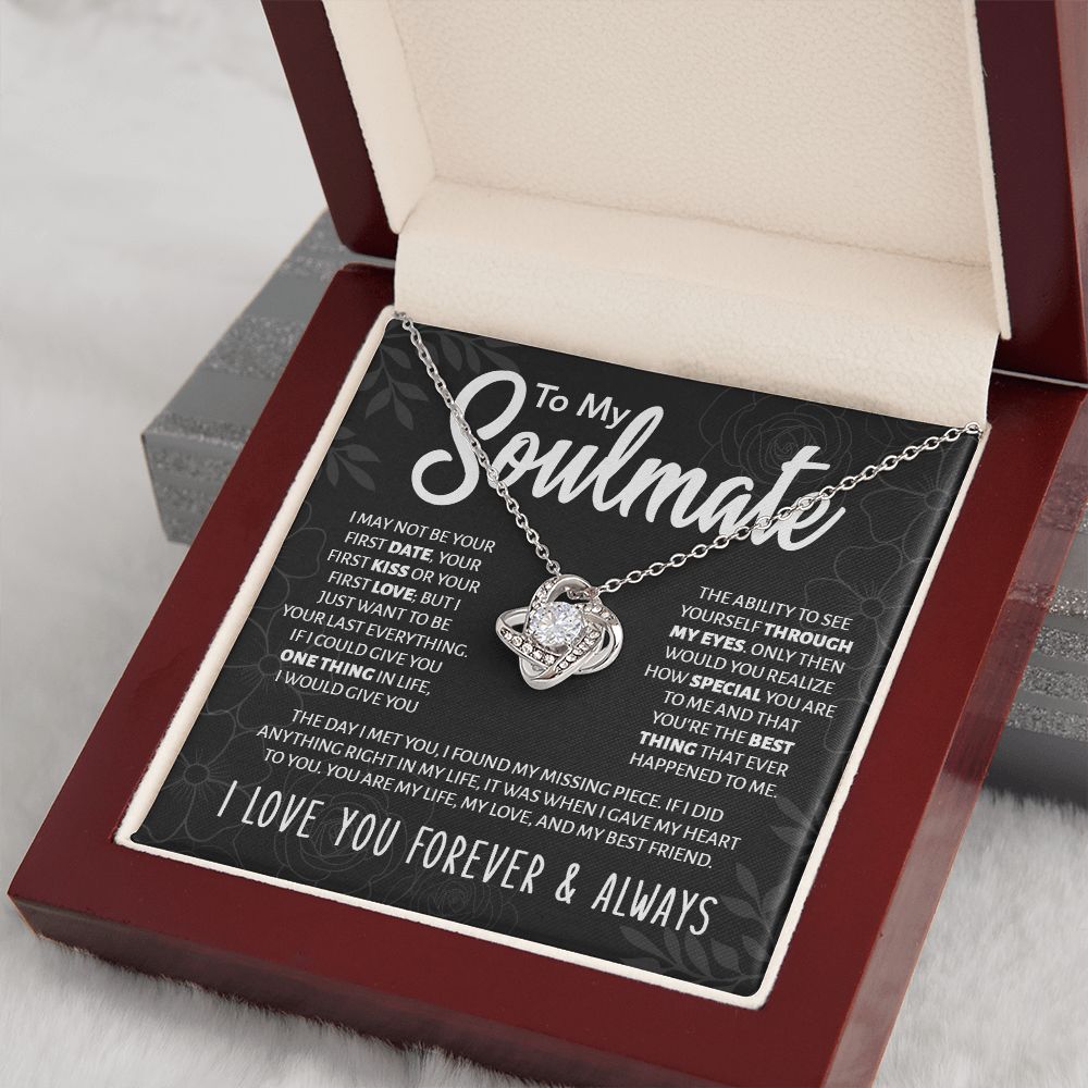 [Almost Sold Out] To My Soulmate | | My Love & Best Friend | Love Knot Necklace