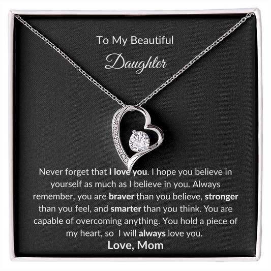 To My Daughter from Mom | Forever Love Necklace