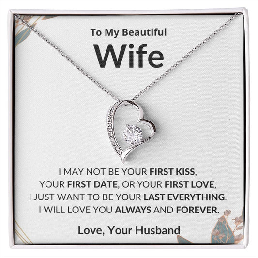 To My Beautiful Wife from Your Husband | Forever Love Necklace | I will love you Always & Forever