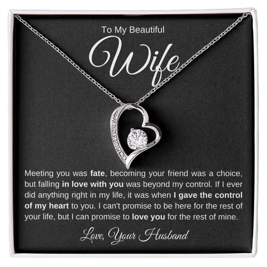 To My Wife from Your Husband | Forever Love Necklace | Meeting you was fate.