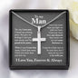 [Almost Sold Out] To My Man | Stainless Steel Cross Necklace