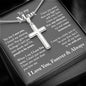 [Almost Sold Out] To My Man | Stainless Steel Cross Necklace