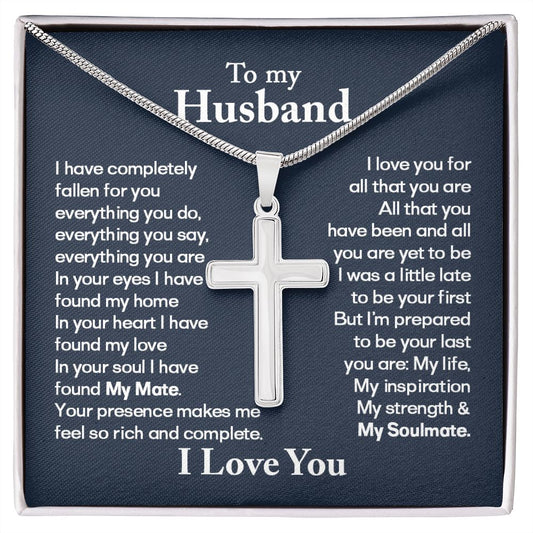 [Almost Sold Out] To My Husband | Stainless Steel Cross Necklace
