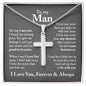[Almost Sold Out] To My Man | Stainless Steel Cross Necklace