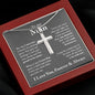 [Almost Sold Out] To My Man | Stainless Steel Cross Necklace